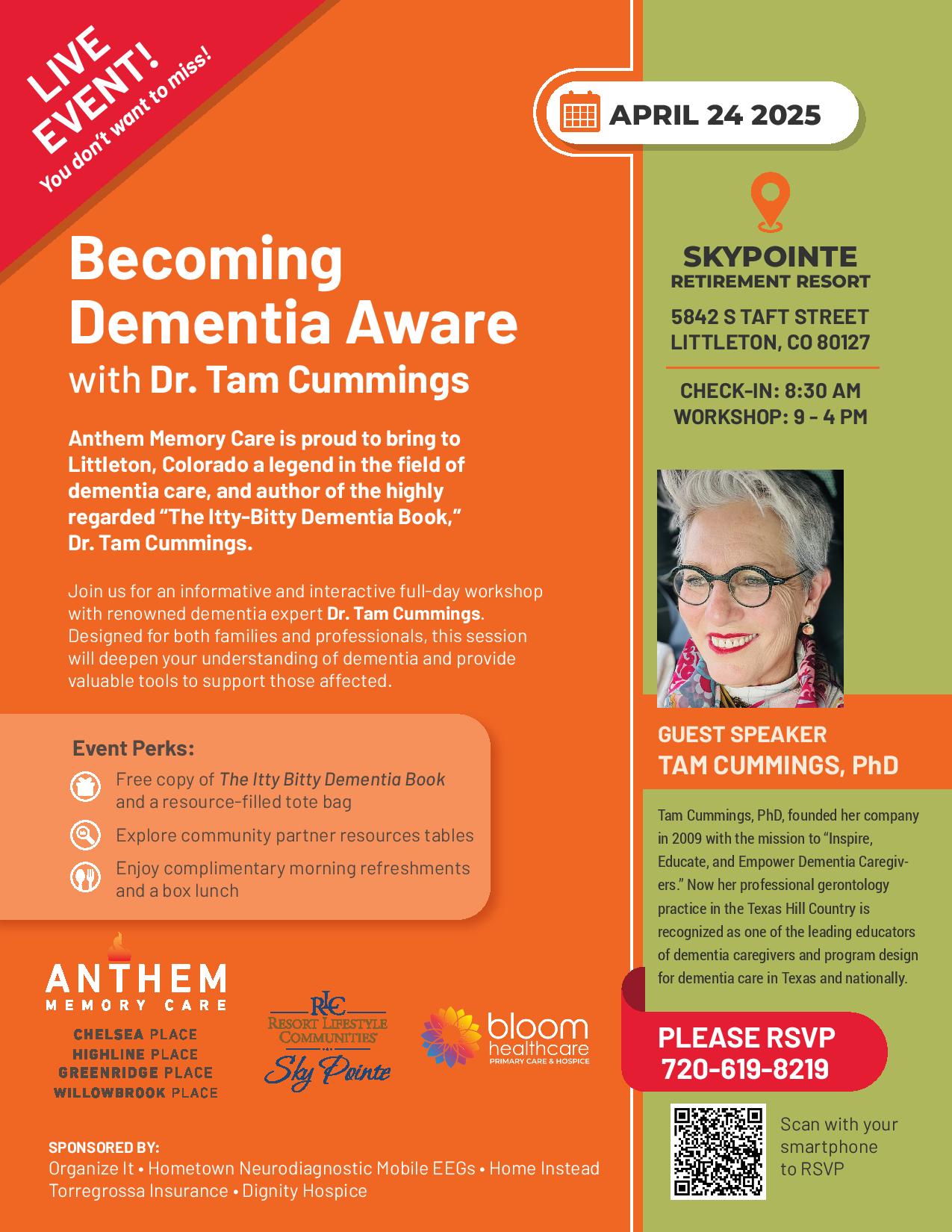 LIVE - Becoming Dementia Aware with DR. Tam Cummings
